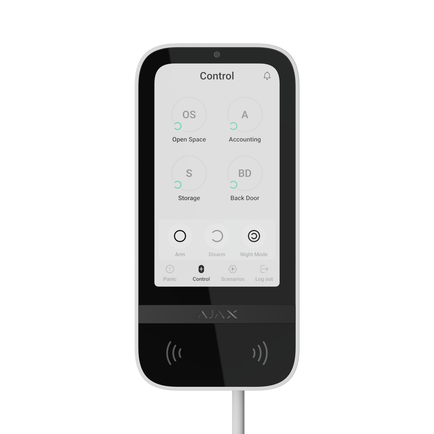 Schaltzentrale - Ajax KeyPad TouchScreen - Rauchmeldershop.at