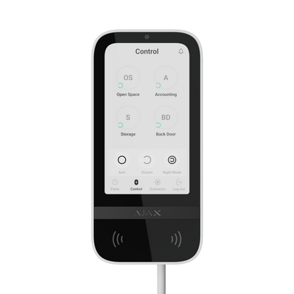 Schaltzentrale - Ajax KeyPad TouchScreen - Rauchmeldershop.at