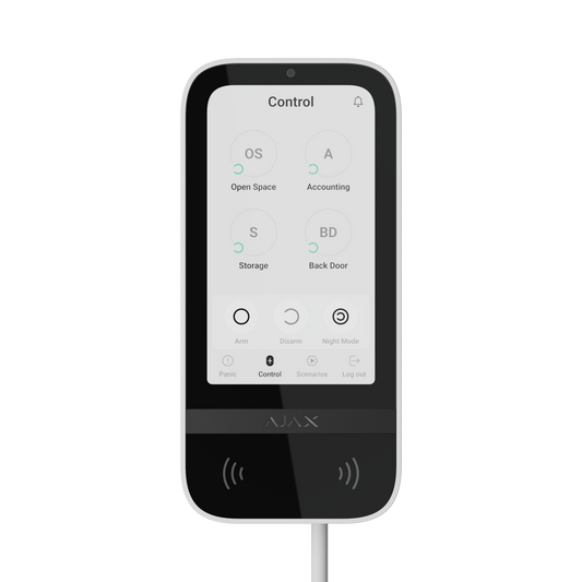 Schaltzentrale - Ajax KeyPad TouchScreen - Rauchmeldershop.at