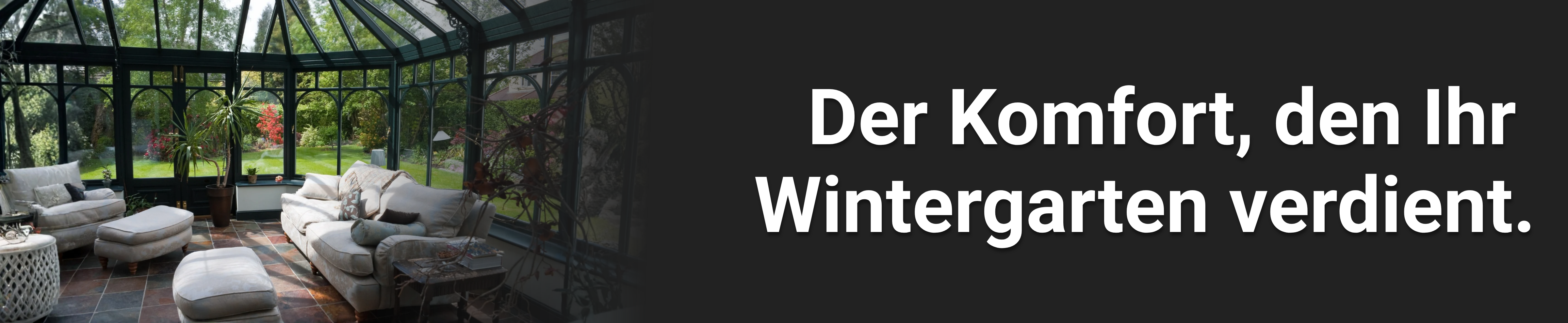 Wintergarten Zubehör Banner