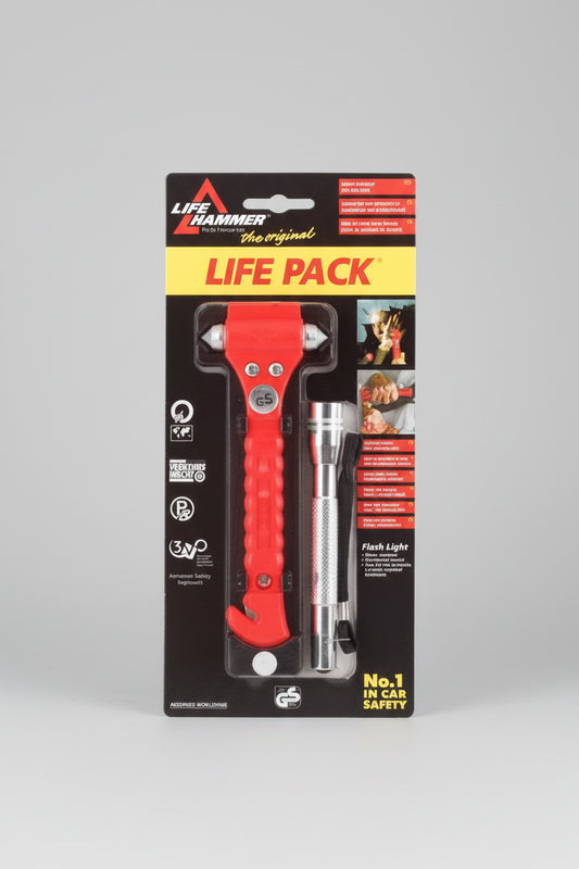 LifePack - Notfallhammer und Taschenlampe